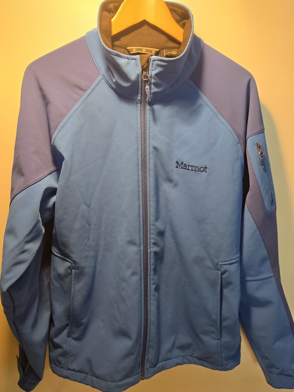 Marmot Gravity Jacket Zip Up Windproof Blue Navy Nylon Blend Size XLarge Mens